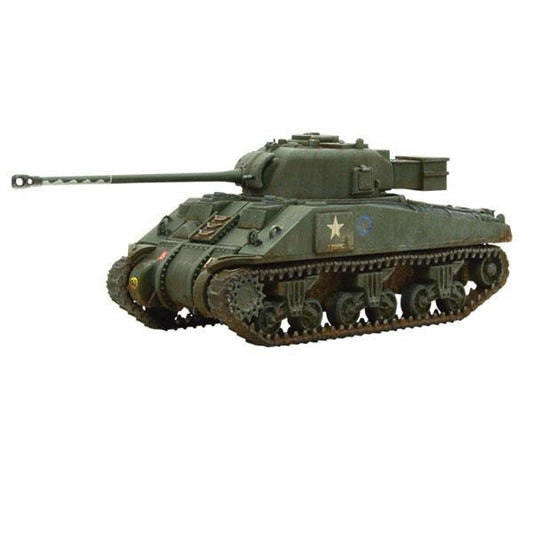 Sherman Firefly Vc - Bolt Action 28mm - widok z lewego boku olive drab długie działo 17-pdr white star - Warlord Games