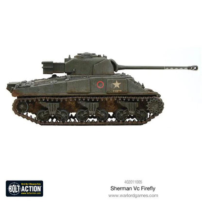 Sherman Firefly Vc - Bolt Action 28mm - widok z tyłu olive drab white star gąsienice weathering detale - Warlord Games