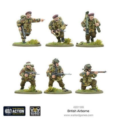 British Airborne WWII Paratroopers - Bolt Action 28mm - spadochroniarze Red Devils Denison Smock bordowe berety - Warlord Games