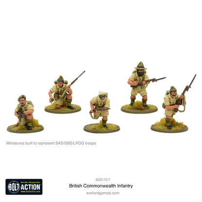 British Commonwealth Infantry - Bolt Action 28mm - SAS SBS LRDG troops Long Range Desert Group operacje specjalne - Warlord Games
