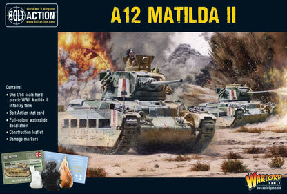 Matilda II Infantry Tank - Bolt Action 28mm - pudełko plastikowy model Queen of the Desert Afryka Północna - Warlord Games