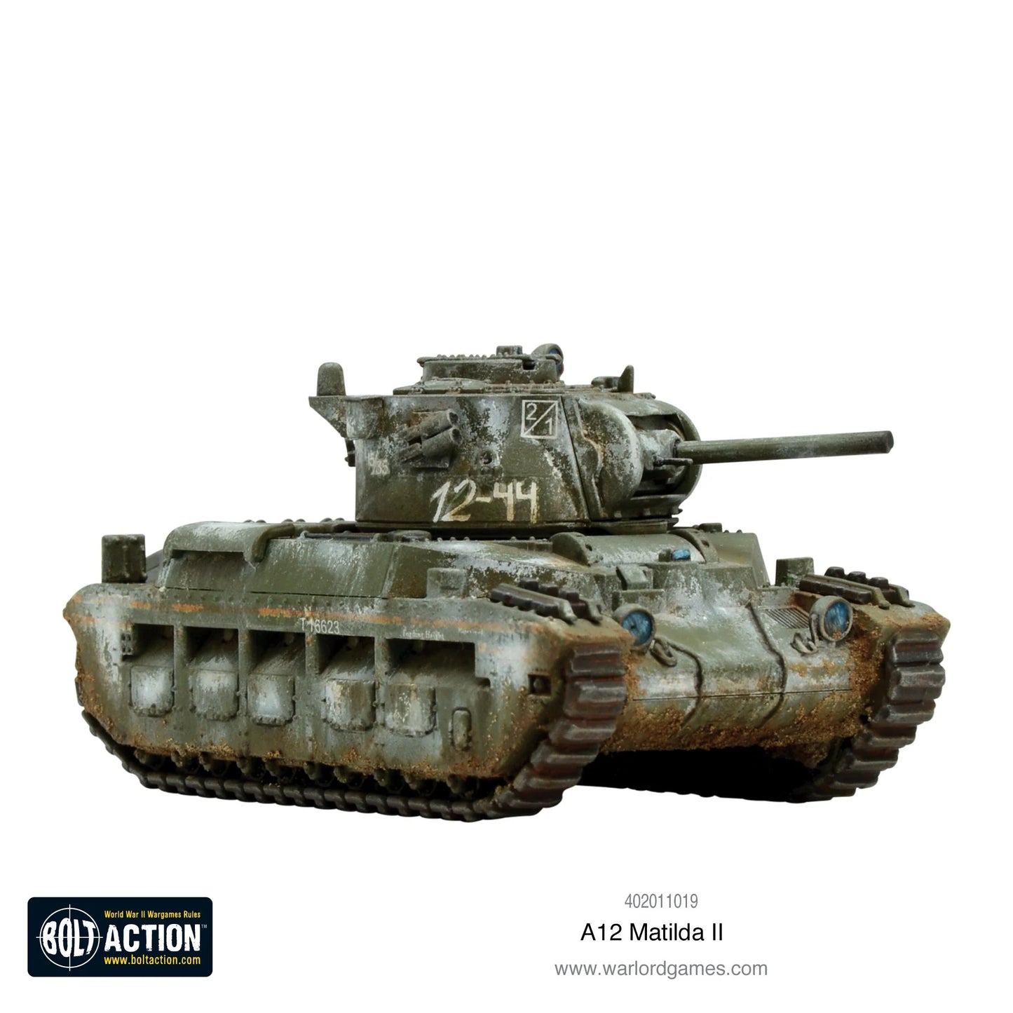 Matilda II Infantry Tank - Bolt Action 28mm - Soviet service whitewash kamuflaż zimowy weathering - Warlord Games