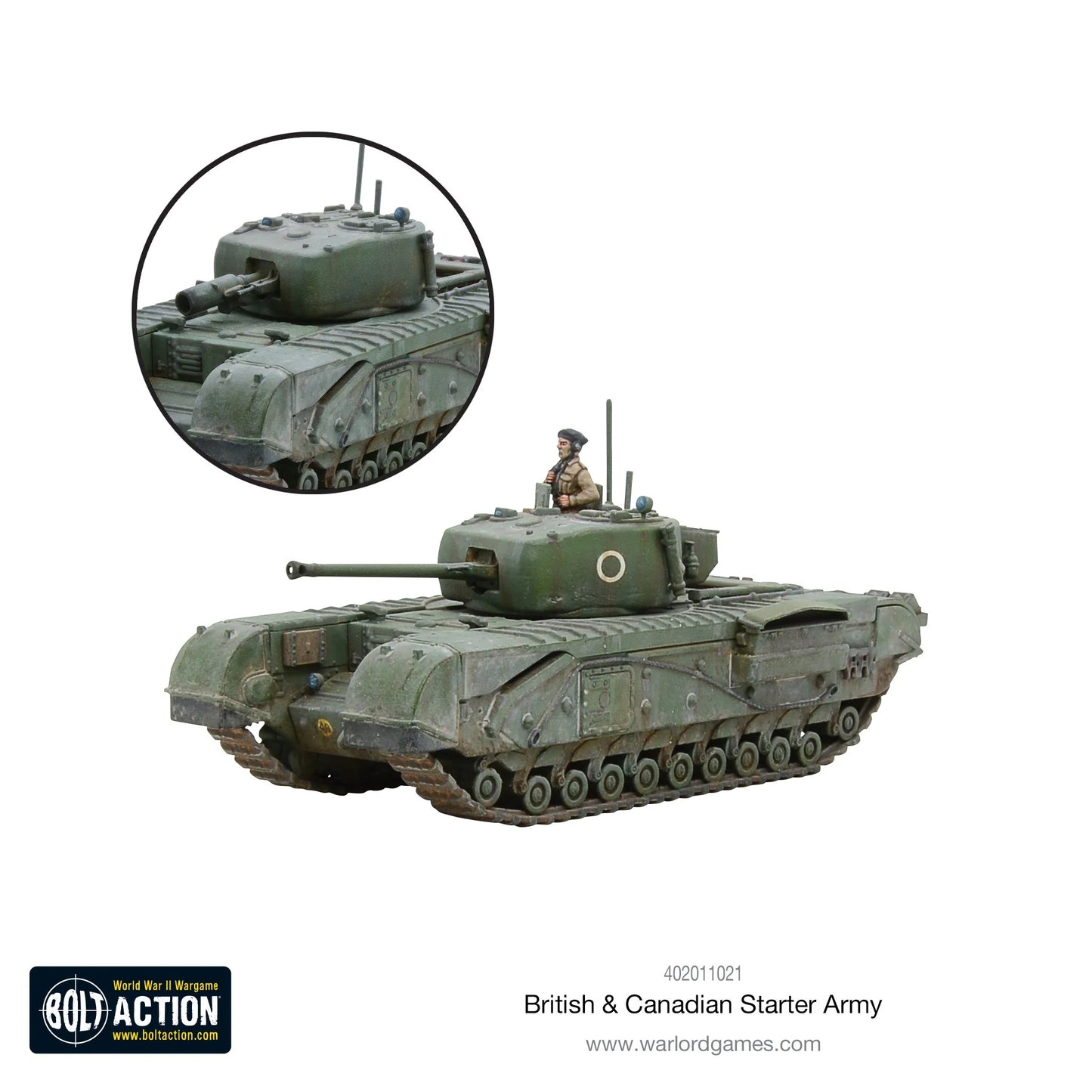 Churchill Infantry Tank z dowódcą