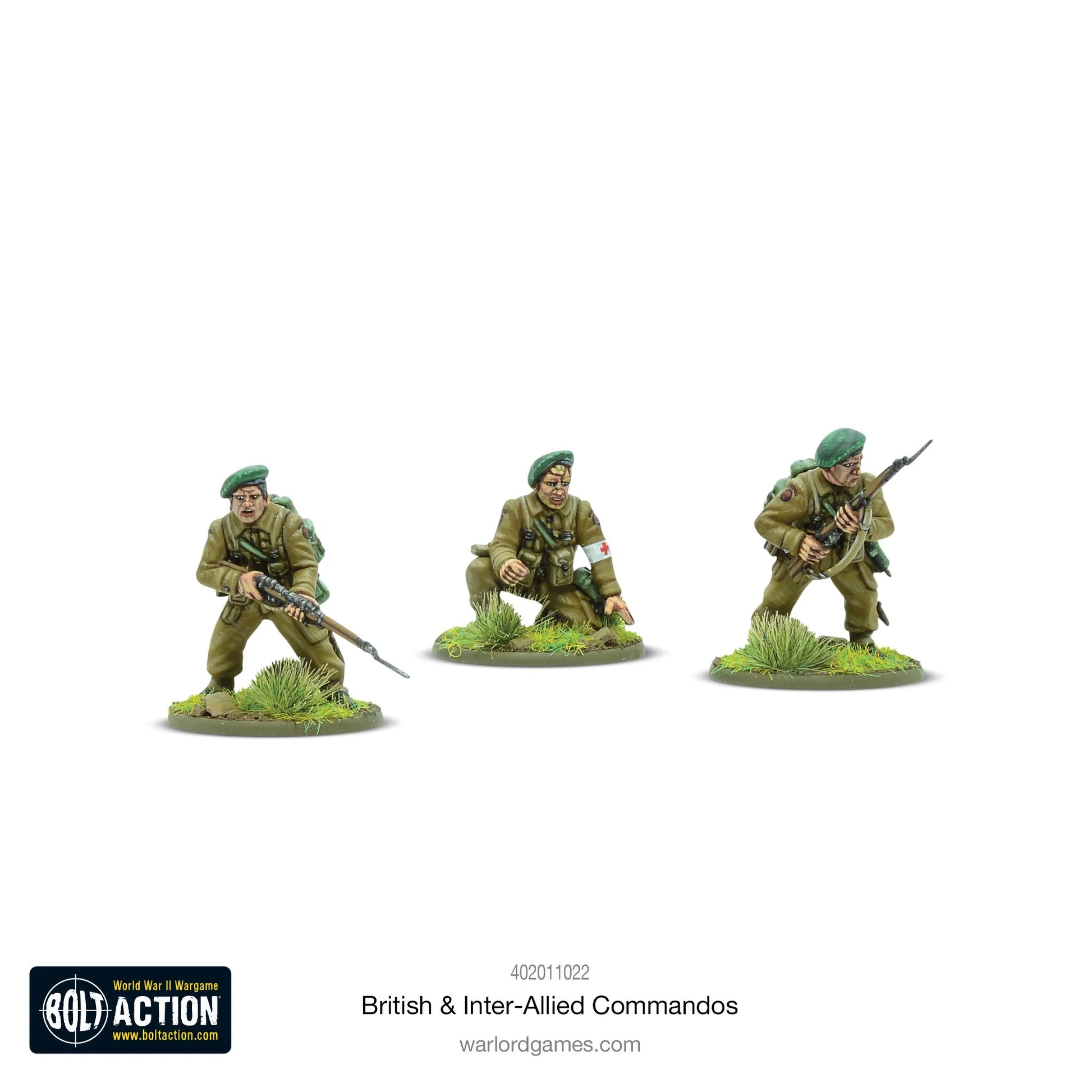 British Inter-Allied Commandos - Bolt Action 28mm - commandos w akcji Lee Enfield bagnet szturm - Warlord Games