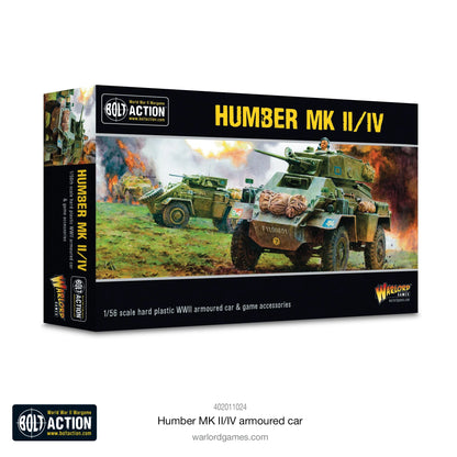 Humber MK II/IV Armoured Car - Bolt Action 28mm - pudełko plastikowy model British armoured car reconnaissance vehicle - Warlord Games