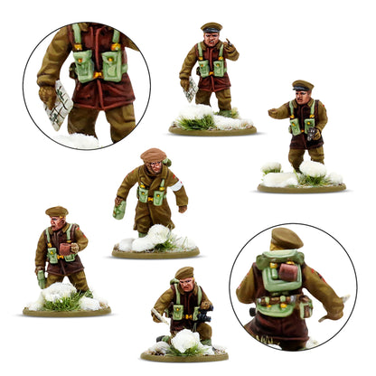British Canadian Infantry Winter Platoon - Bolt Action 28mm - platoon commander officers greatcoats leather jerkins - Warlord Games
