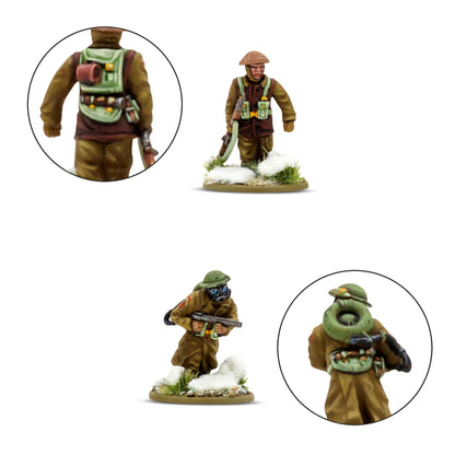 British Canadian Infantry Winter Platoon - Bolt Action 28mm - sniper team scoped rifle minesweeper engineer detale - Warlord Games