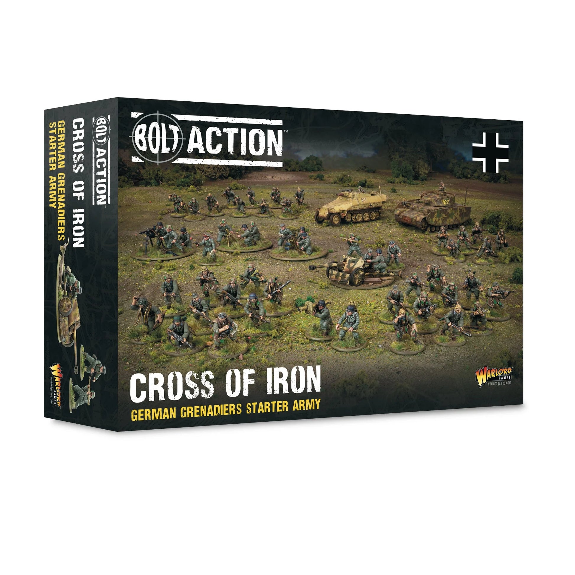 Warlord Games Cross of Iron – render pudełka zestawu German Grenadiers Starter Army Bolt Action 28mm