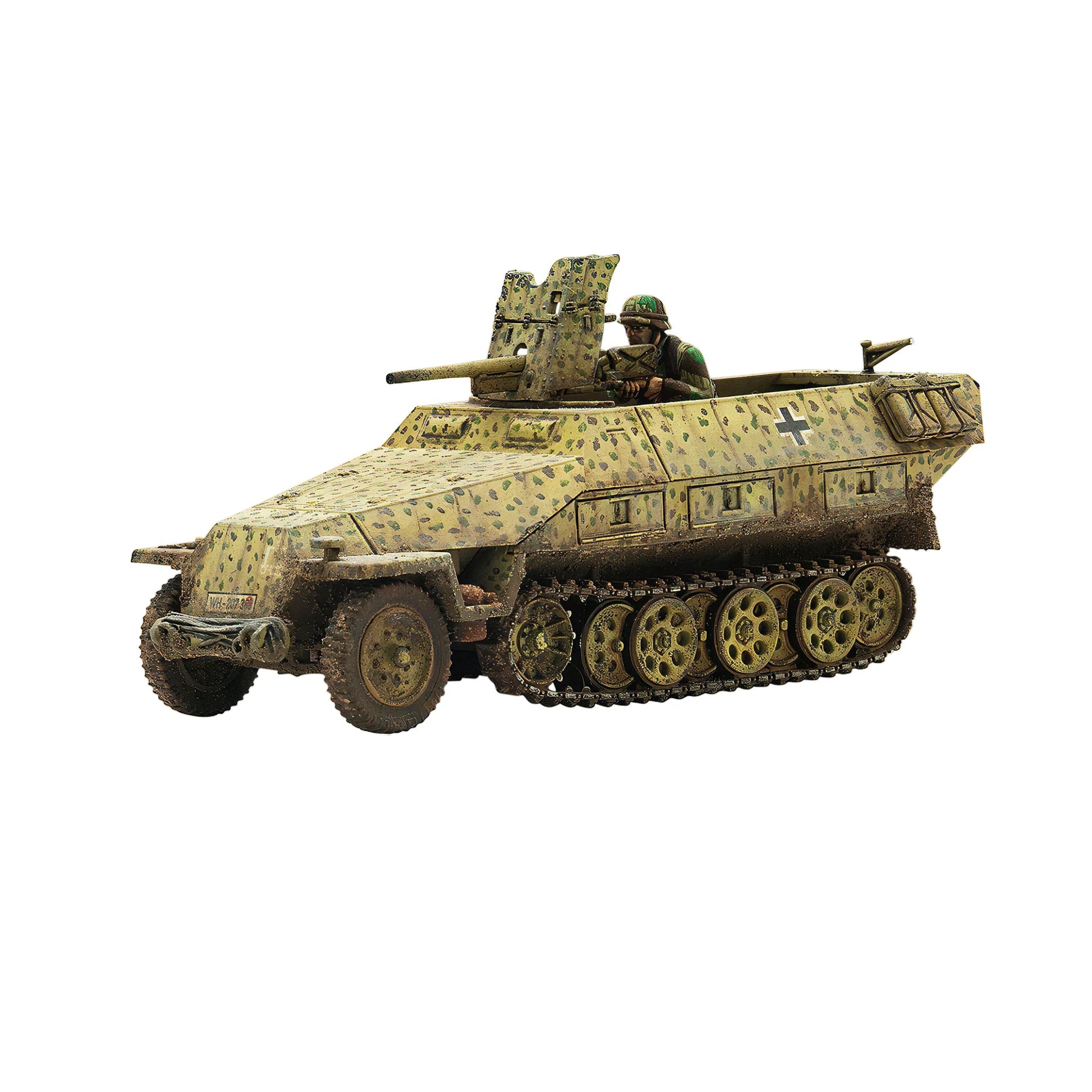 Warlord Games The Reich's Praetorians – StuG III działo szturmowe z figurką dowódcy, kamuflaż trójkolorowy 28mm Bolt Action