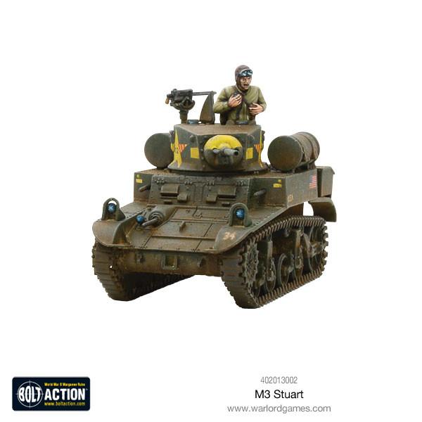 M3 Stuart Honey US Army z załogantem i zbiornikami paliwa