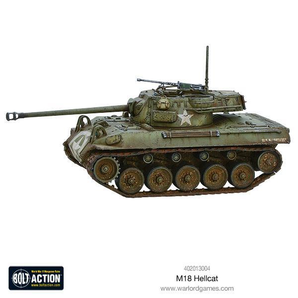 M18 Hellcat widok z boku z oznaczeniem M-18 HELLCAT