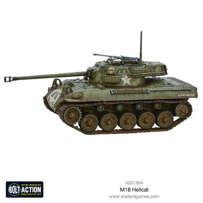 M18 Hellcat widok z boku z oznaczeniem M-18 HELLCAT