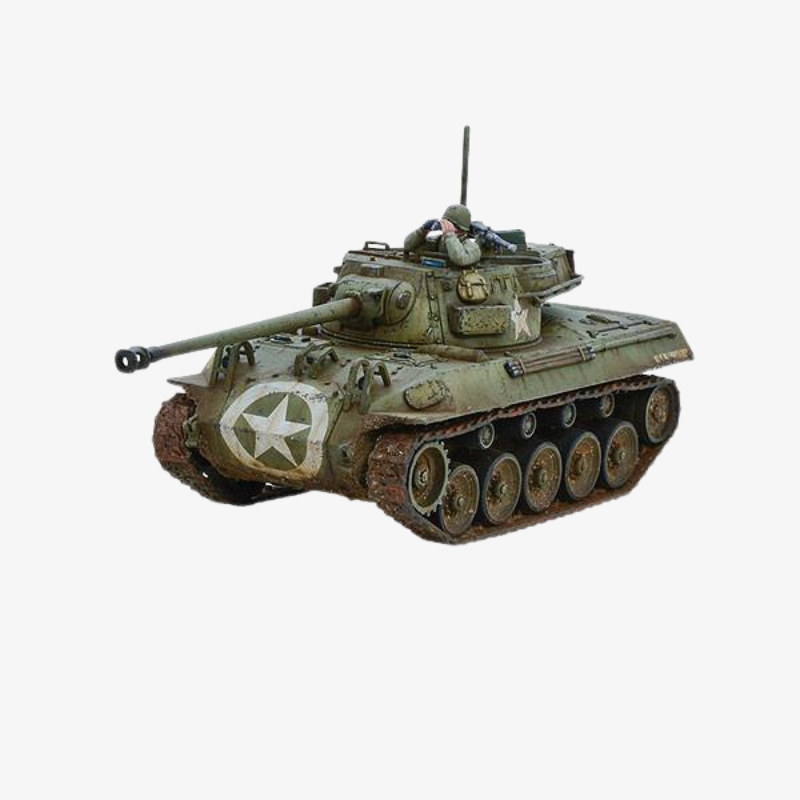 M18 Hellcat US Army widok z boku z długim działem 76mm