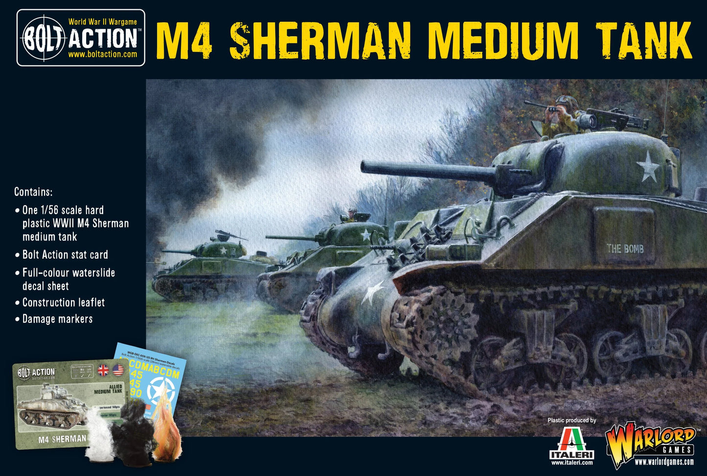 Pudełko M4 Sherman z grafiką THE BOMB