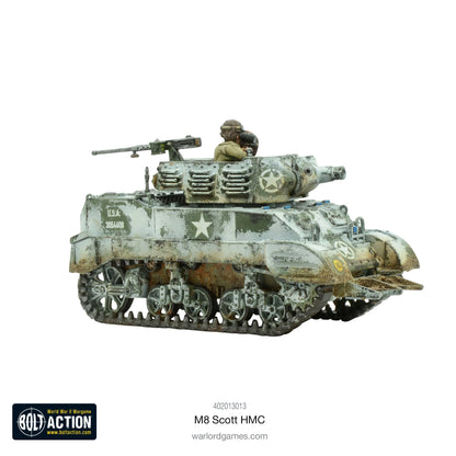 M8 Scott HMC kamuflaż zimowy widok z boku z błotem