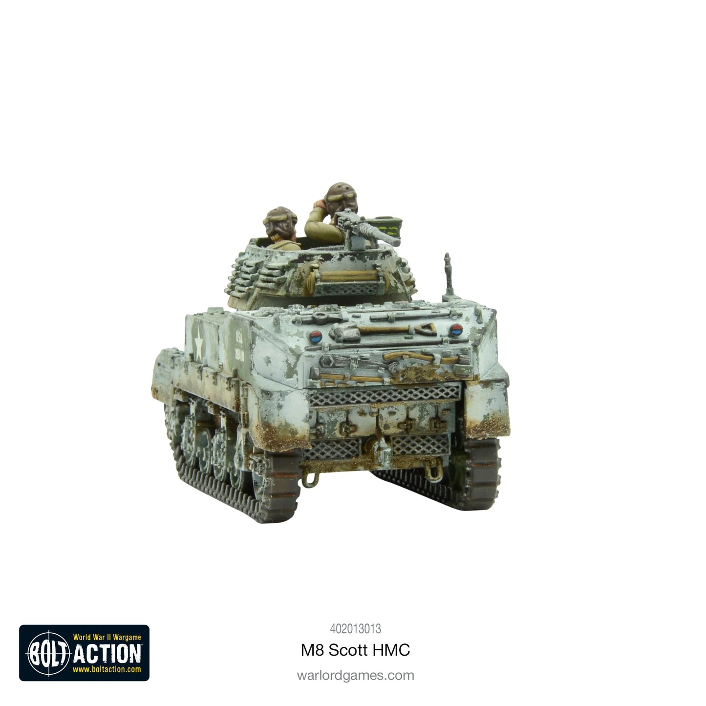 M8 Scott HMC kamuflaż zimowy widok z tyłu z kratką wentylacyjną