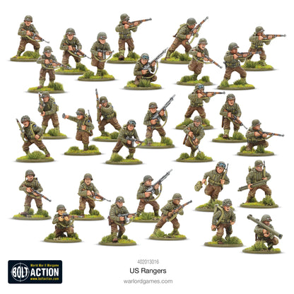 30 elitarnych Rangers w różnych pozach bojowych