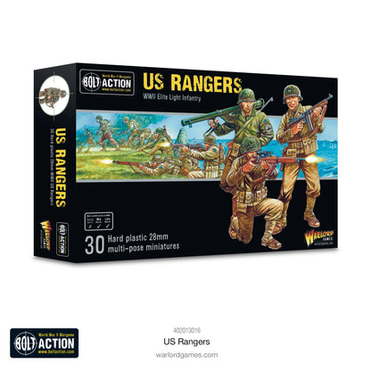 Pudełko US Rangers z grafiką szturmu na Pointe du Hoc