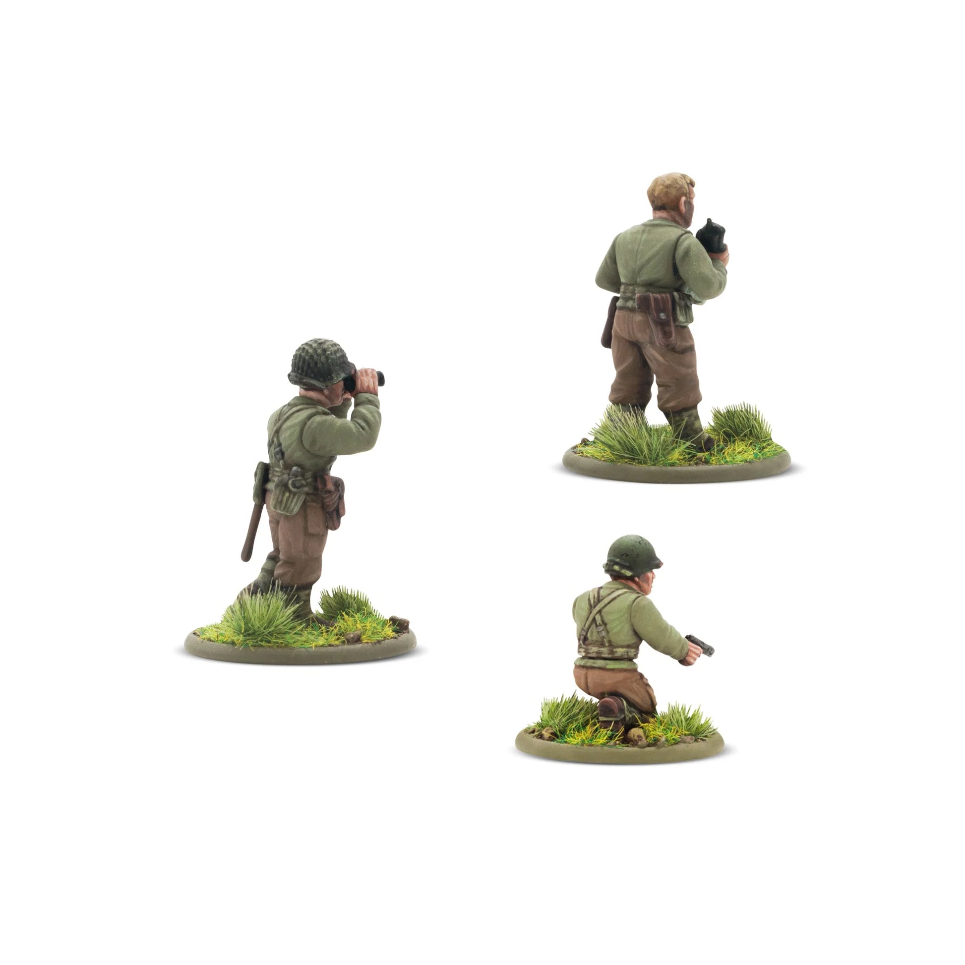 Warlord Games US 57mm Anti-Tank Gun (Plastic) – pudełko Bolt Action US 57mm Anti-Tank Gun: 1 hard plastic 28mm 57mm M1 anti-tank gun with US Army crew, flaga amerykańska, logo Bolt Action i Warlord Games