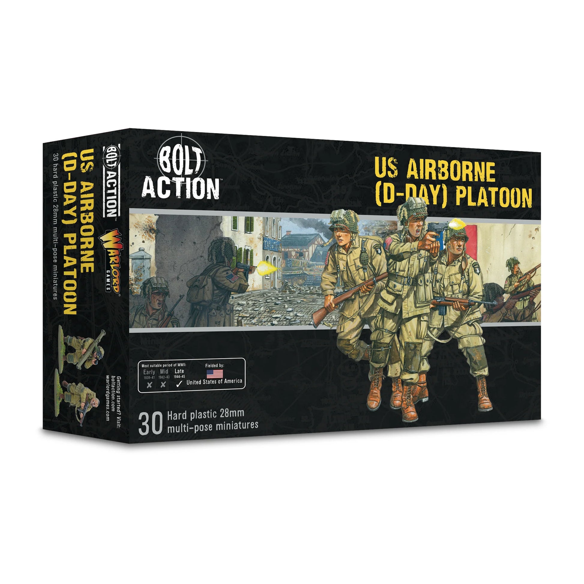 Pudełko US Airborne D-Day Platoon z grafiką Normandii