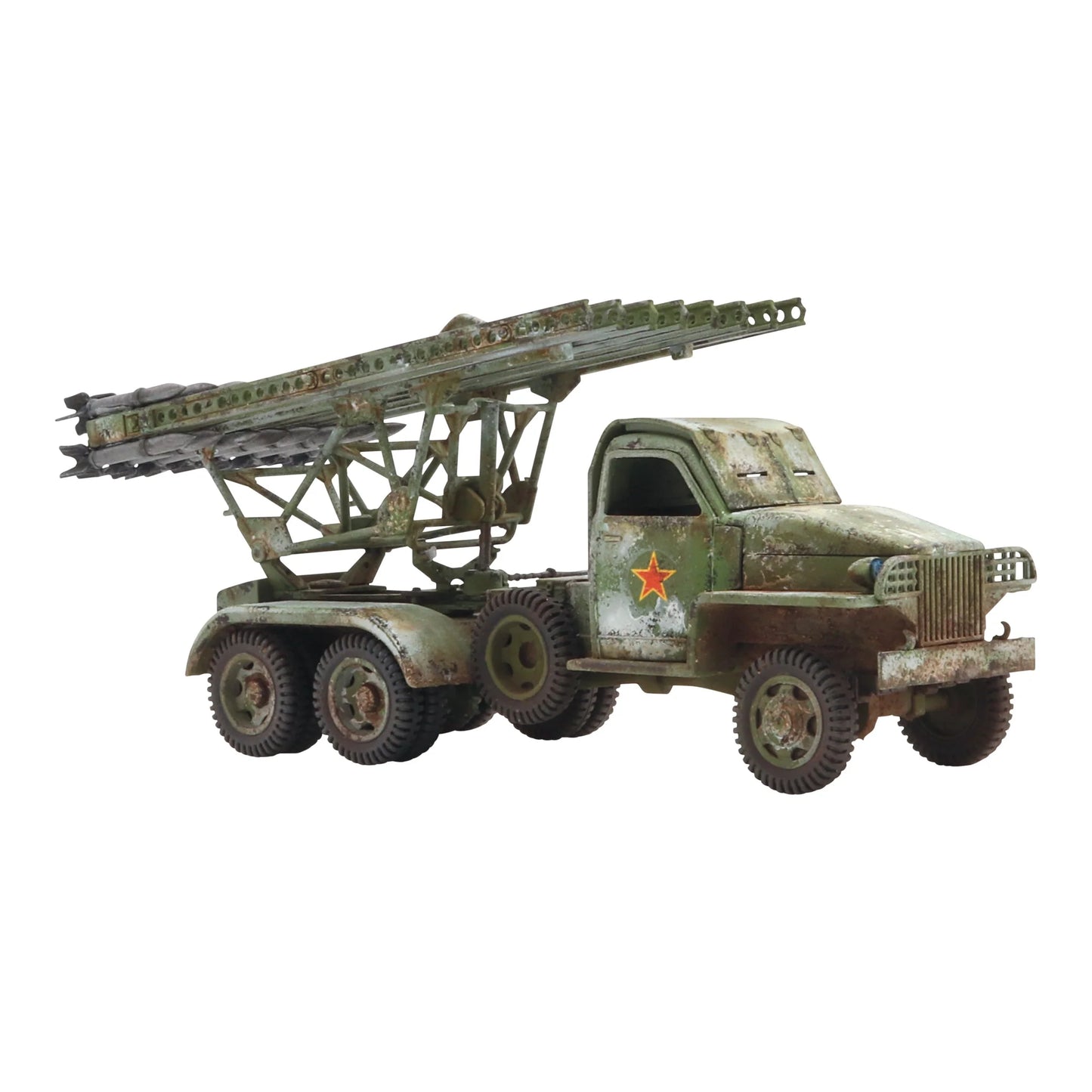 Katyusha Multiple Rocket Launcher - Bolt Action 28mm - BM-13 Studebaker zimowy kamuflaż whitewash red star wyrzutnia rakiet weathering - Warlord Games