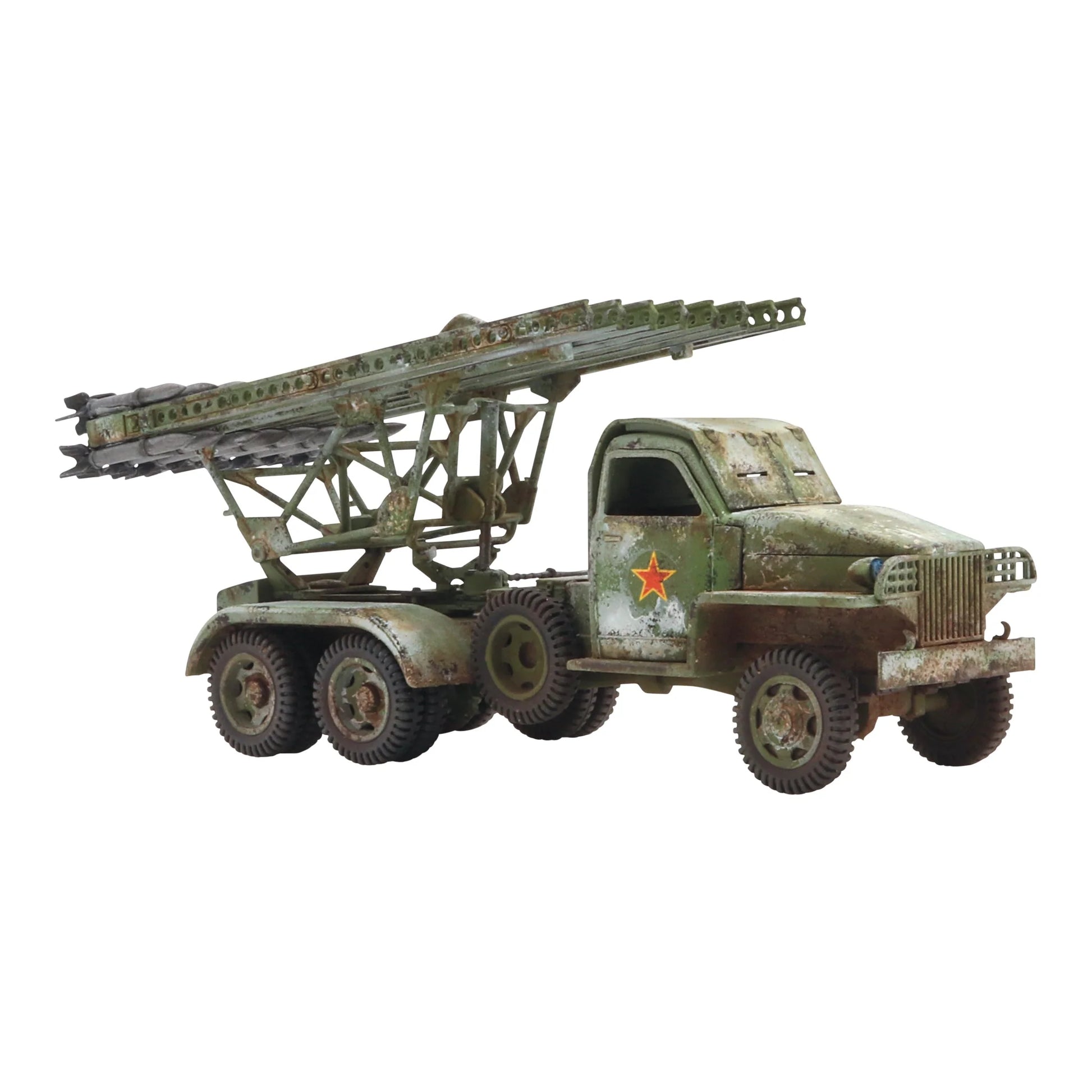 Katyusha Multiple Rocket Launcher - Bolt Action 28mm - BM-13 Studebaker zimowy kamuflaż whitewash red star wyrzutnia rakiet weathering - Warlord Games