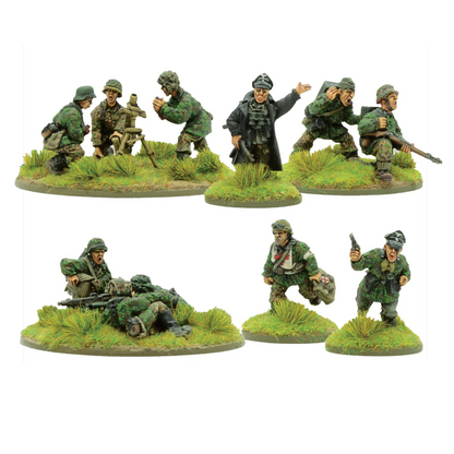  Waffen-SS Support Group Bolt Action 28mm – figurki metal widok z przodu, 402212107