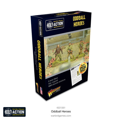 Warlord Games Oddball Heroes – oryginalne opakowanie zestawu Kelly's Heroes 8 Bohaterów, Bolt Action
