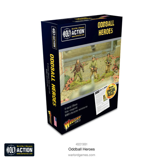 Warlord Games Oddball Heroes – oryginalne opakowanie zestawu Kelly's Heroes 8 Bohaterów, Bolt Action

