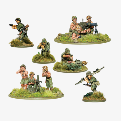 USMC Support Group - Bolt Action 28mm - grupa wsparcia marines Pacyfik mundury tropikalne - Warlord Games