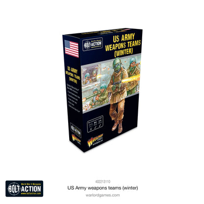 US Army Winter Weapons Team - Bolt Action 28mm - zestaw bazuka snajper miotacz ognia zimowe mundury - Warlord Games
