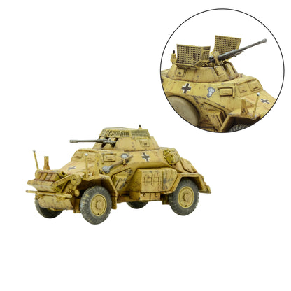 Pojazd Sd.Kfz 222 w kamuflażu pustynnym