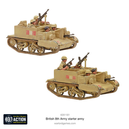 2 Bren Carriers z załogą i karabinami Bren