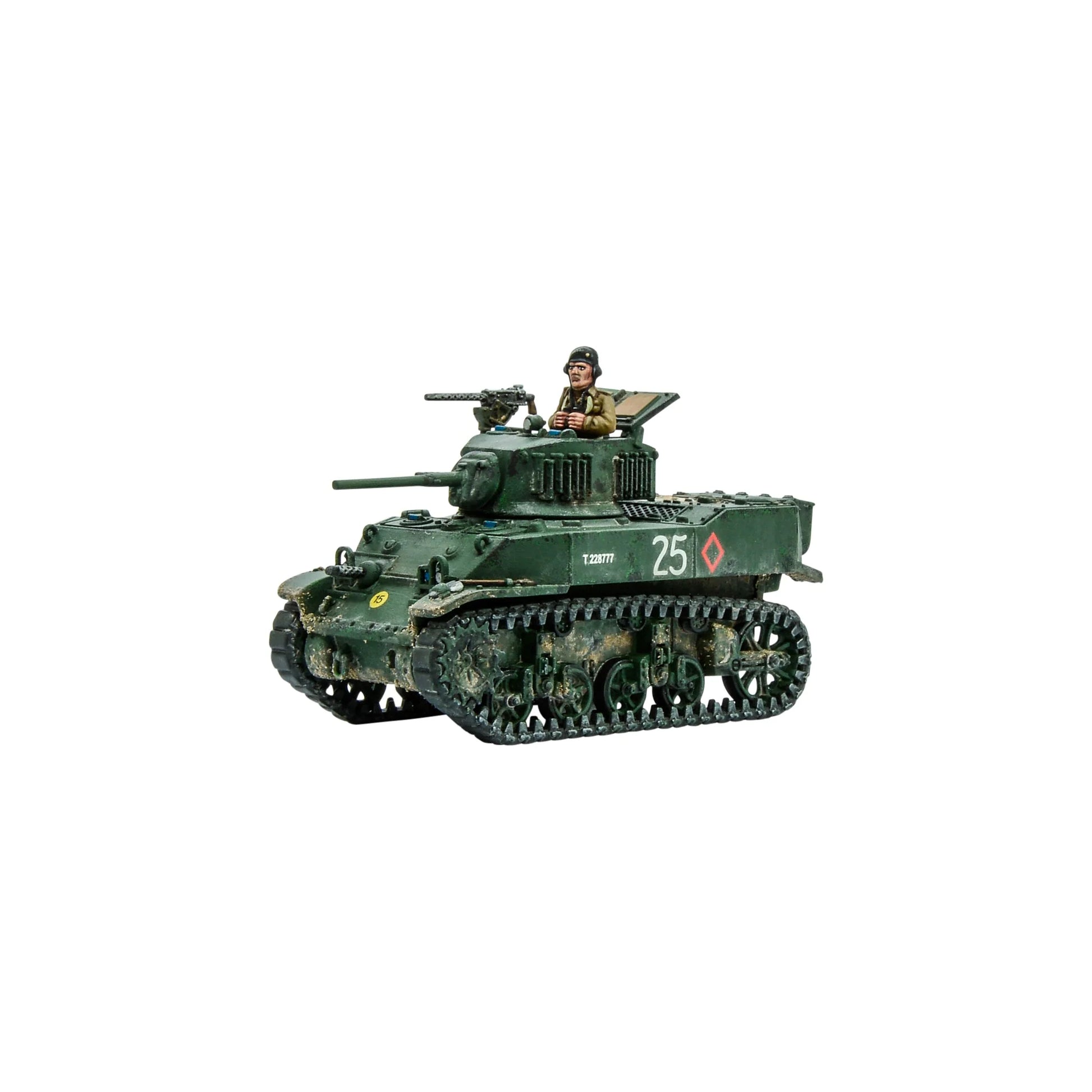 Warlord Games Ayo Gorkhali! Gurkha Starter Army – zespół MMG: 3 figurki obsługi Gurków przy ciężkim karabinie maszynowym Vickers na podstawie, widok z przodu 28mm Bolt Action