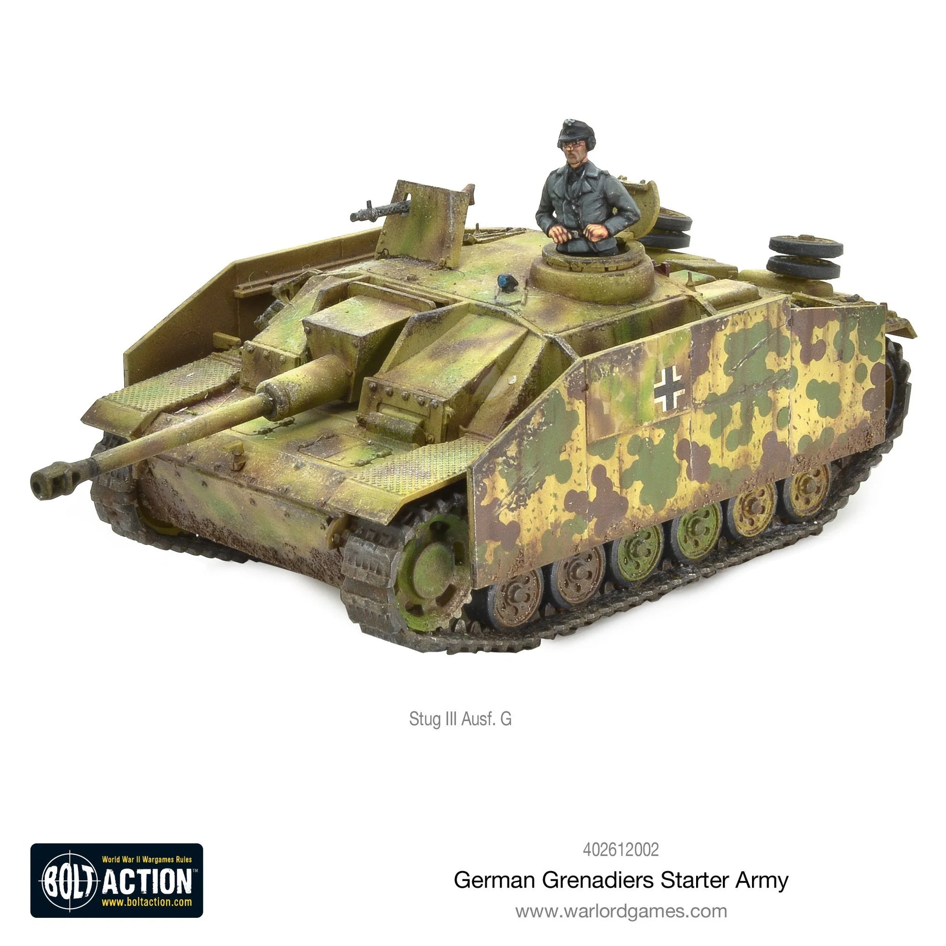 StuG III Ausf G z dowódcą i kamuflaż Ambush