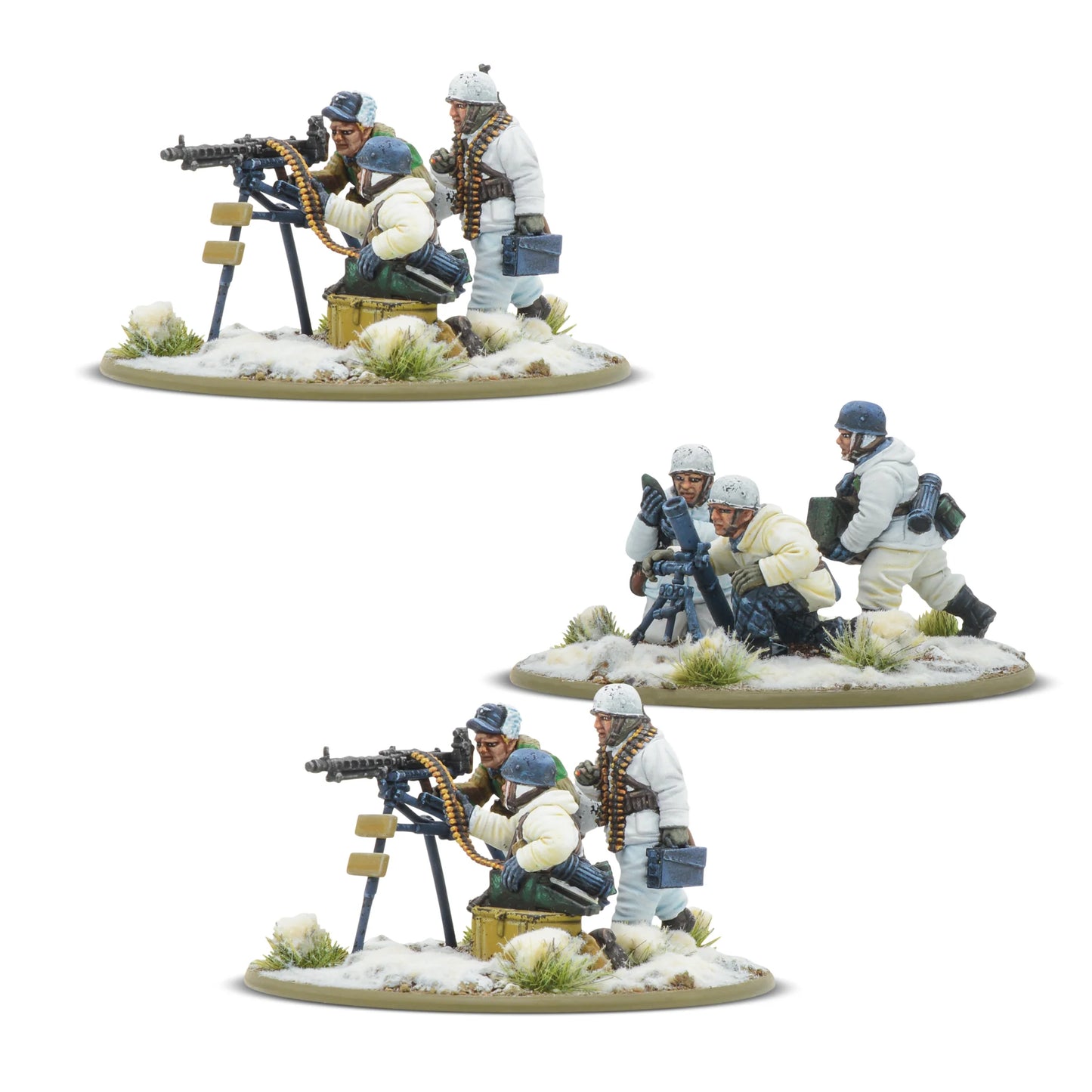 3 zespoły wsparcia - 2x MG42 i moździerz