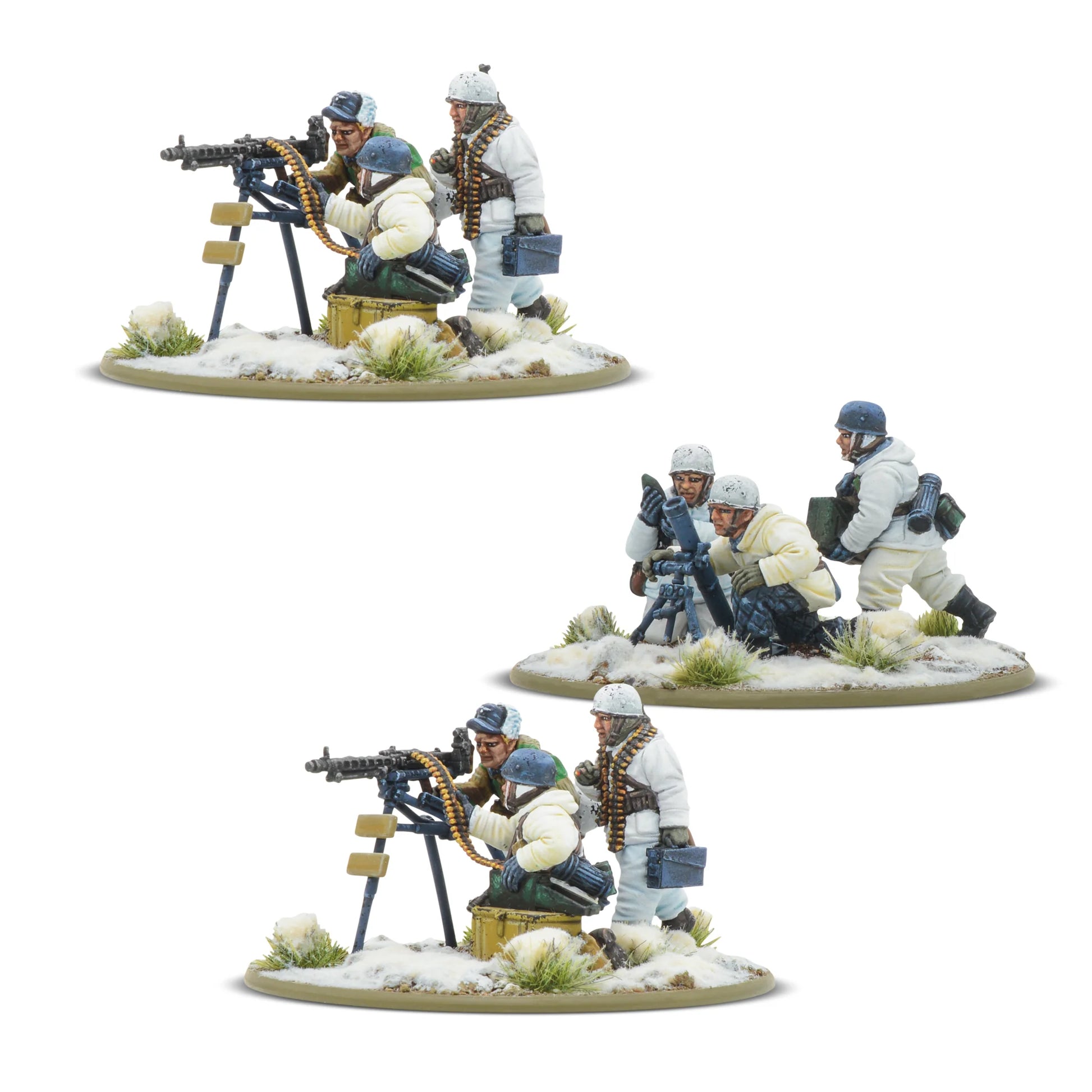 3 zespoły wsparcia - 2x MG42 i moździerz