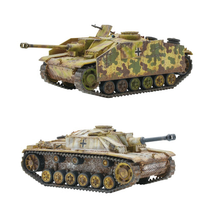 2 StuG III - kamuflaż Ambush i zimowy biały