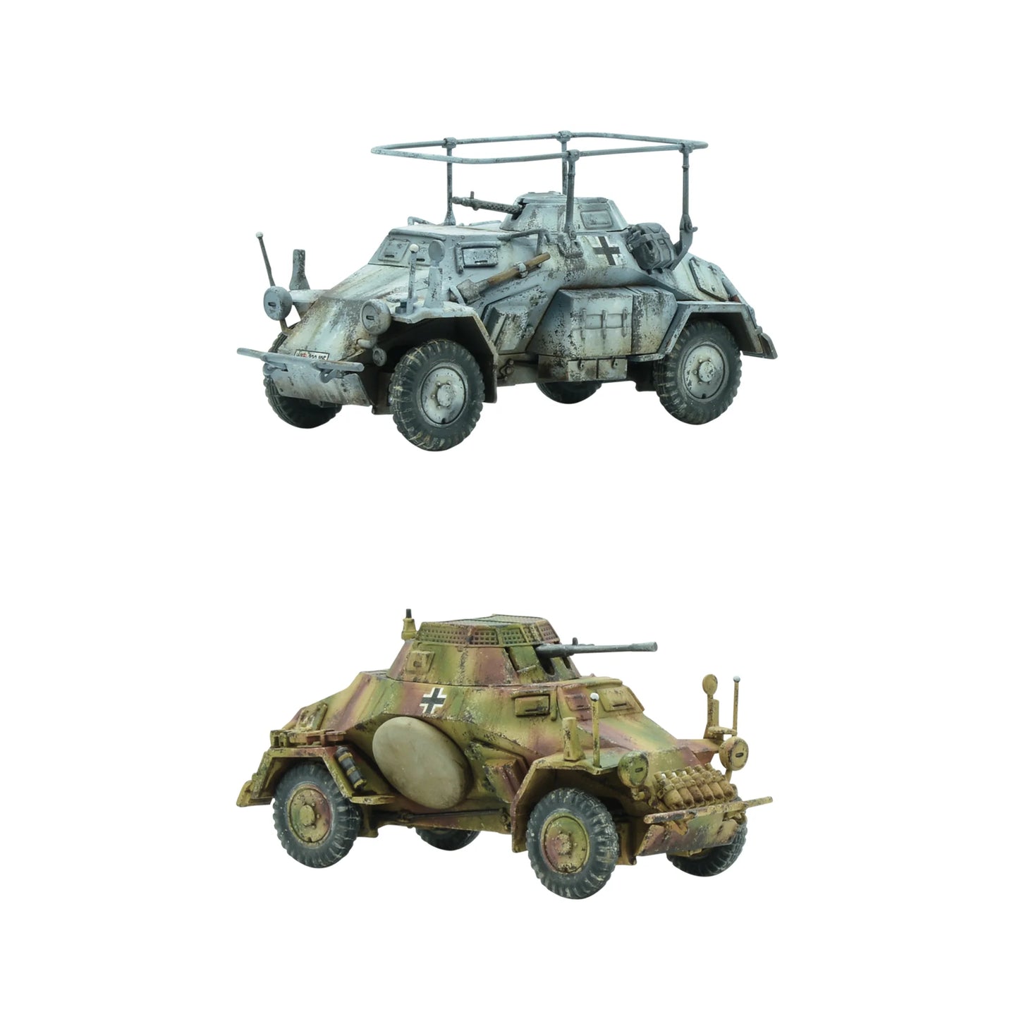 2 samochody Sd.Kfz 222/223 - wersja dowodzenia i Ambush