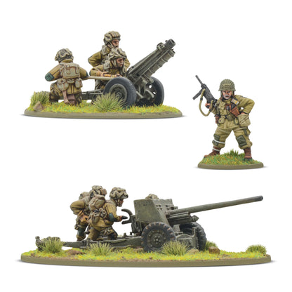 spadochroniarzy artylerii - haubica 75mm + armata 57mm + oficer