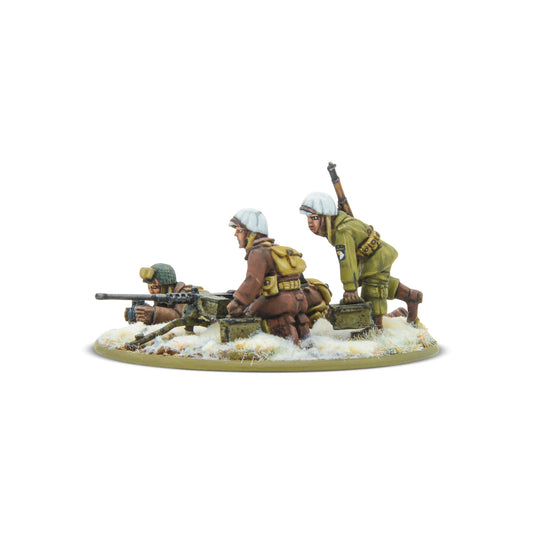 US Airborne Winter .50 Cal HMG Team Bolt Action 28mm - obsługa HMG z boku, 403013124