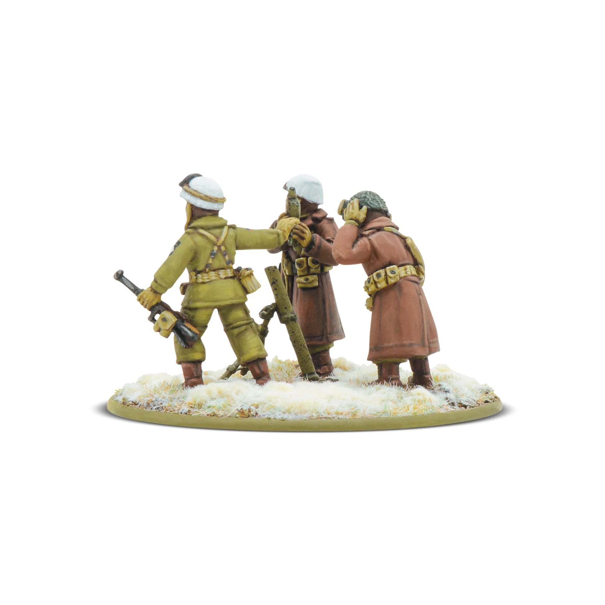 US Airborne Winter Medium Mortar Team Bolt Action 28mm - obsługa moździerza z tyłu, zima, 403013125