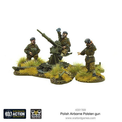 Polish Airborne Polsten Gun - Bolt Action 28mm - działo przeciwlotnicze polskie spadochroniarze - Warlord Games