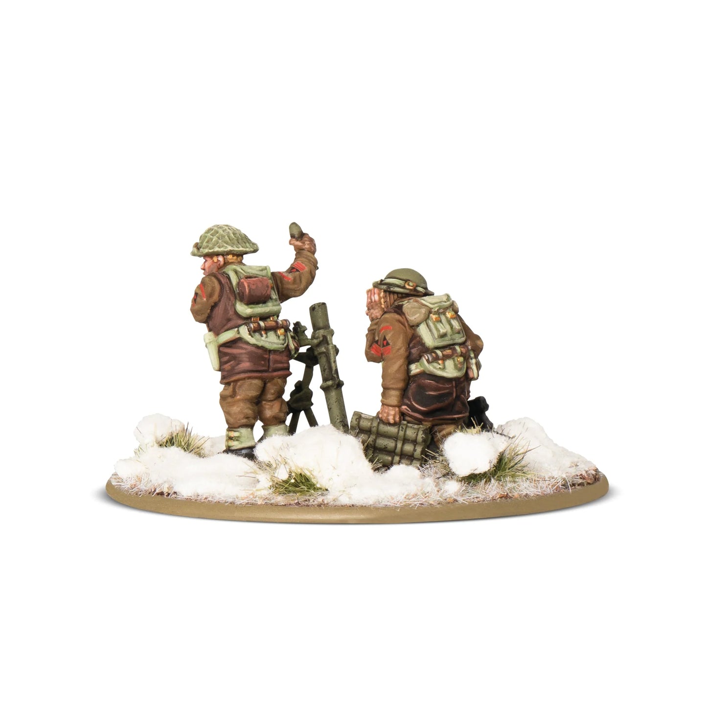 British Canadian Winter Medium Mortar Team Bolt Action 28mm - obsługa moździerza z tyłu, zima, 403201007