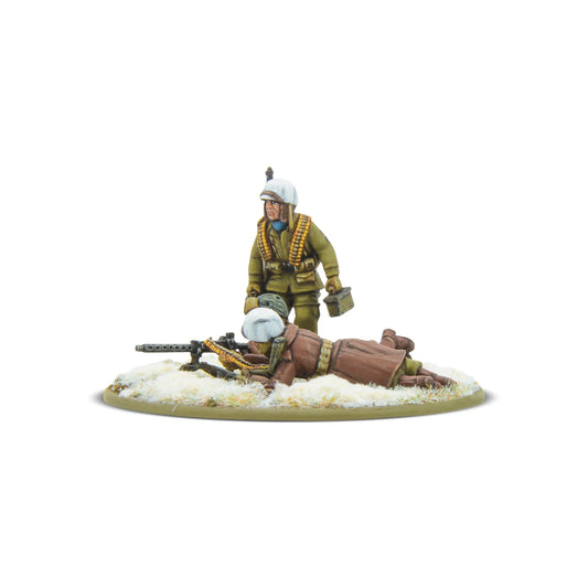 US Airborne Winter .30 Cal MMG Team Bolt Action 28mm - obsługa z boku, zima, 403213101