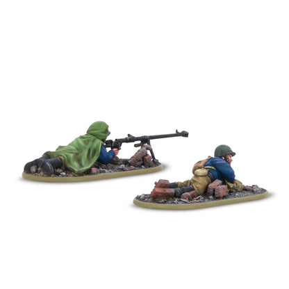 Warlord Games Soviet Naval Brigade Anti-Tank Rifle Team – strzelec z PTRD i ładowniczy w pozycji leżącej, widok z tyłu 28mm Bolt Action