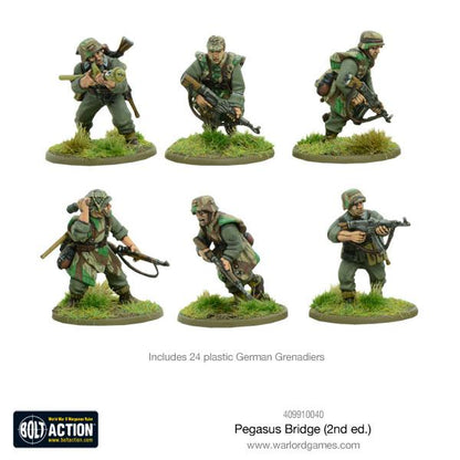Pegasus Bridge (2nd ed.) – 24 plastikowe figurki German Grenadiers | Bolt Action | Warlord Games
