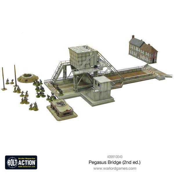 Pegasus Bridge (2nd ed.) – laserowo wycinany most MDF z ruchomymi przęsłami 2| Bolt Action | Warlord Games
