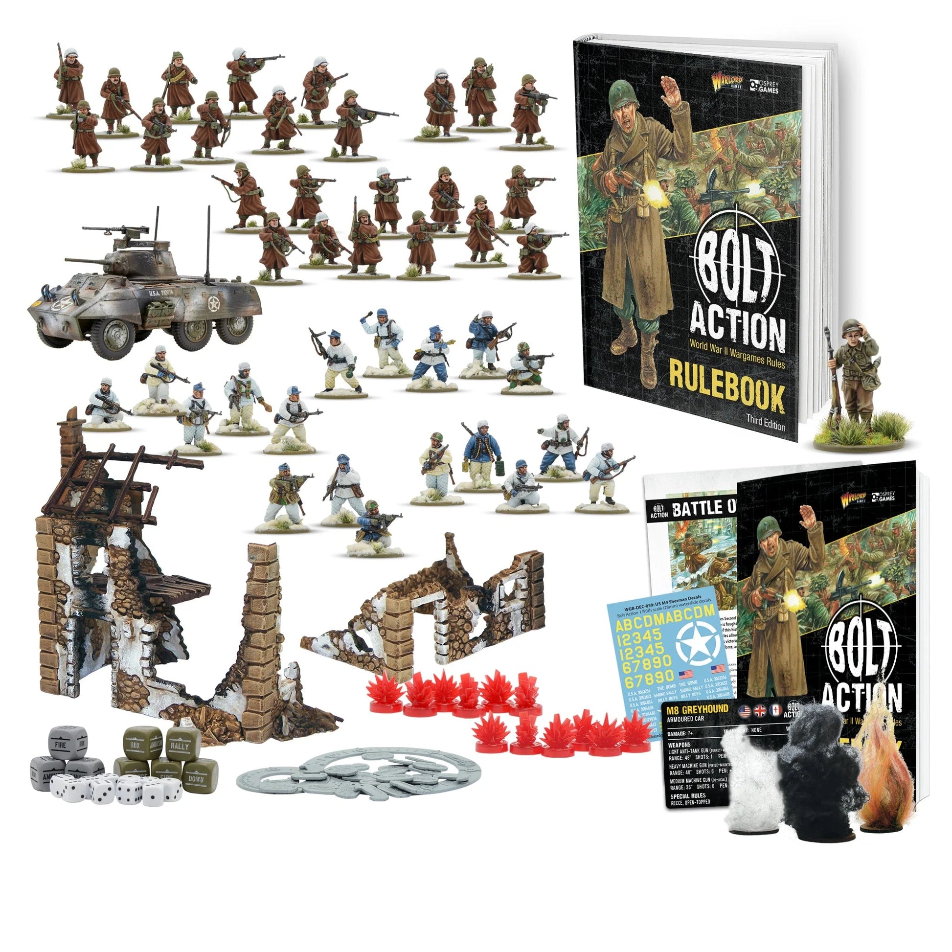 Bolt Action Battle of the Bulge - zestaw startowy z podręcznikiem w twardej oprawie - Warlord Games
