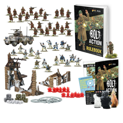 Bolt Action Battle of the Bulge - zestaw startowy z podręcznikiem w twardej oprawie - Warlord Games
